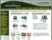 Tablet Screenshot of centralmachines.com
